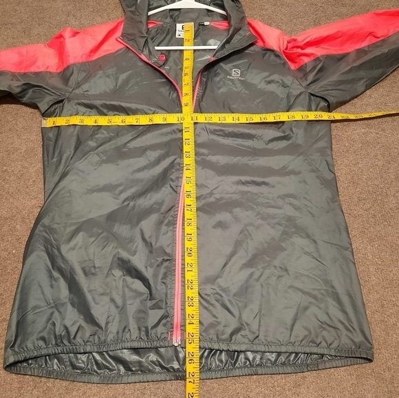Salomon Women's Large Lightweight Climawind Jacket Pink Gray Size Large - Picture 7 of 7